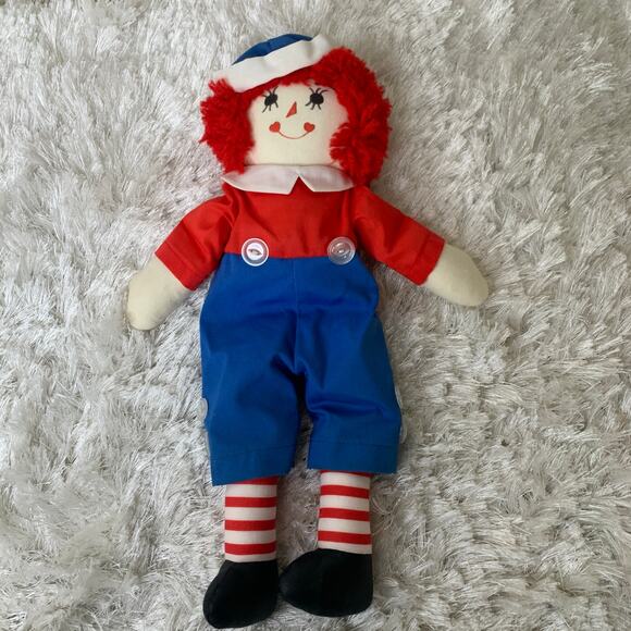 Handmade Raggedy Andy Blue White Red Classic Vintage 15" top of head to toe - Picture 3 of 4